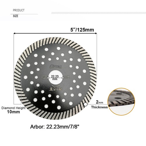 2pcs 4"-9" Diamond Saw Blades Cutting Disc/Wheel Cuts Concrete Cement Granite - Picture 19 of 20