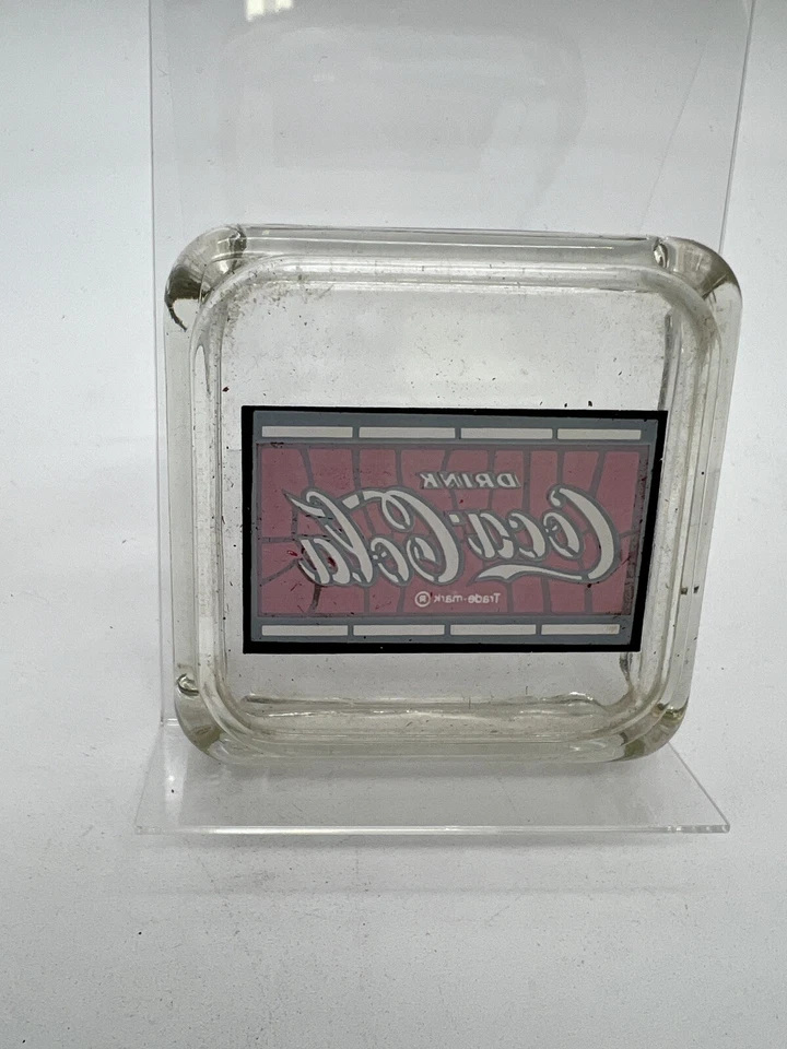 COKE Coca COLA CENICERO VIDRIO REFRESCO PUBLICIDAD De colección Foto 2 de 2