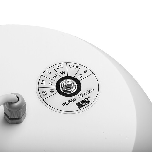 OSD 6.5" Hanging Pendant 100W Speaker Reinforced Suspension Single White PC640 - Picture 5 of 5