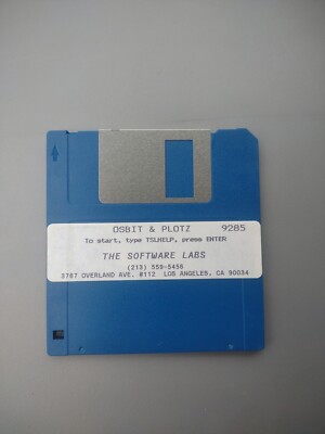 Osbit & Plotz 3.5 Floppy DISK PC GAME SOFTWARE Labs Ms-dos Vtg Gaming Obscure