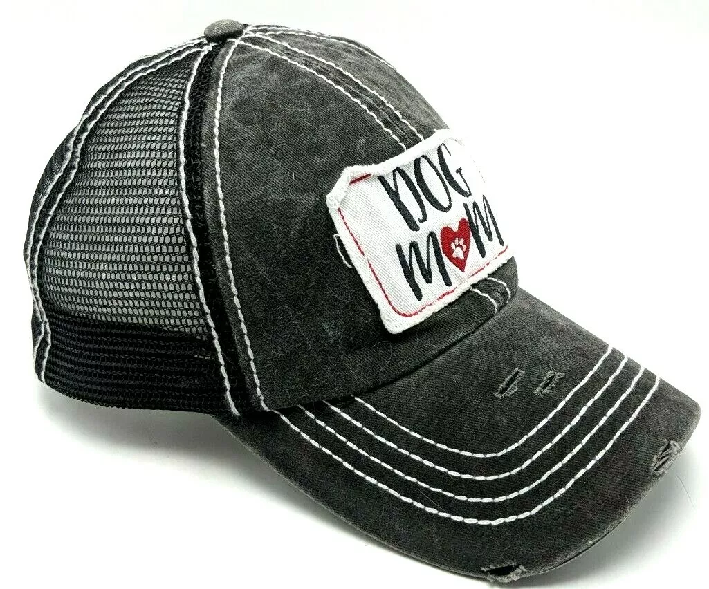 Distressed dog cheap mom hat