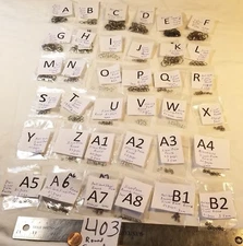 Vtg Sturdy Silver Plate Split O Jump Ring Round Jewelry repair craft Necklac 403