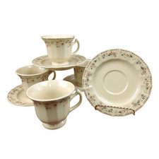 Set 4 Vtg Studio Nova Japan ARISTOCRAT Cups & Saucers Country English Stoneware