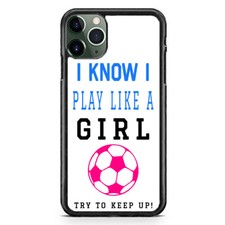Soccer Girl Sport Phone Case For iPhone 17 16 15 14 13 12 Pro Max Plus