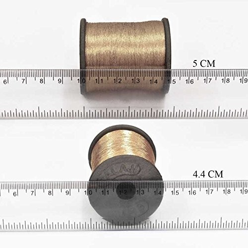 Cotton Metallic Zari Thread For Embroidery 0.1Mm(Pack Of 2 Roll) 100 Gram - Picture 37 of 86