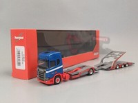 "Herpa - 318242 - Scania Cr 20 Hd Lkw-Transport-HäNgerzug \"Riwatrans\" Neu 1:87"
