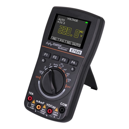 ET828 2-in-1 DC/AC Voltage Resistance Frequency Tester Oscilloscope Multimeter - Picture 5 of 10