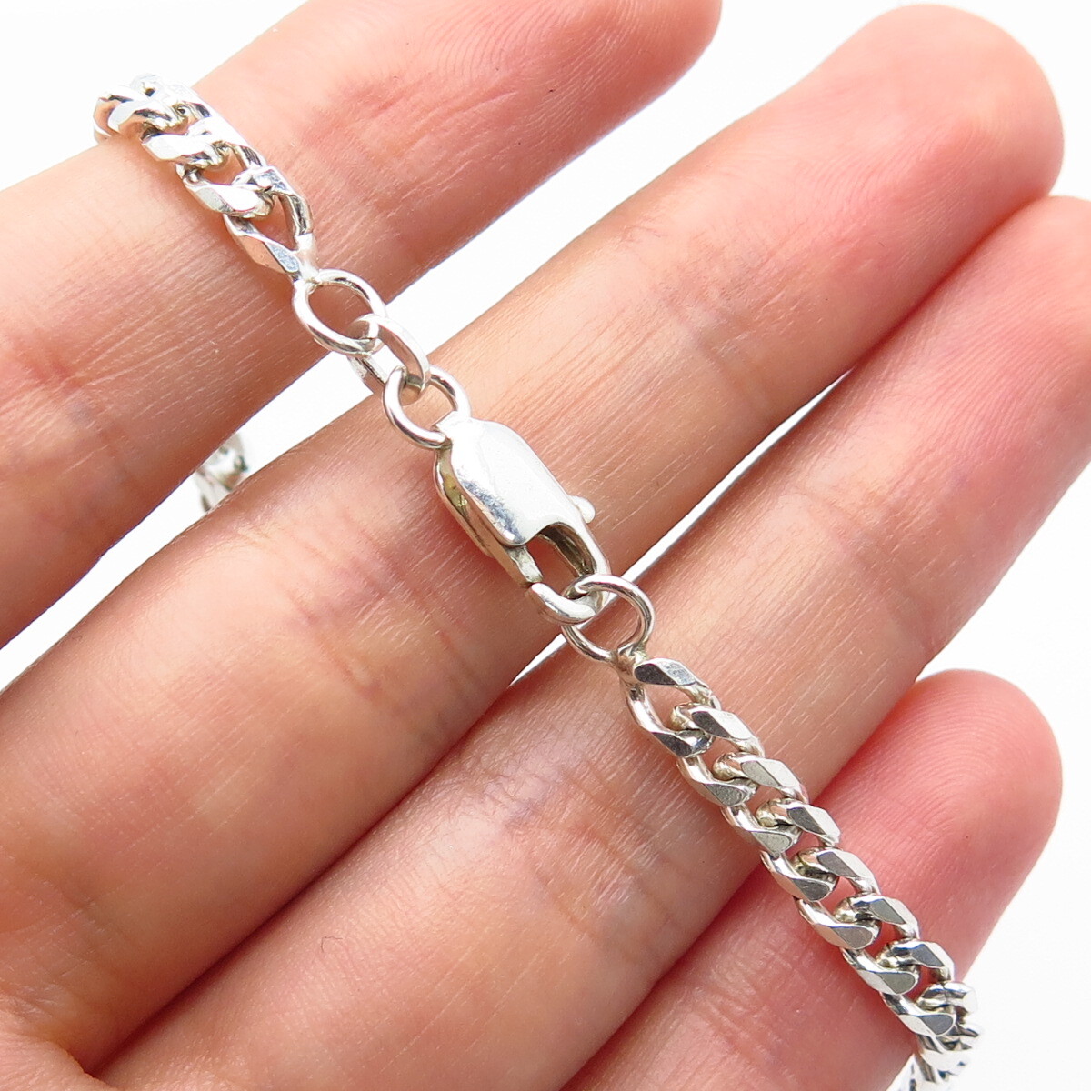925 Sterling Silver Cuban Link Bracelet 8 925 Sterling Silver Cuban Link Bracelet 8