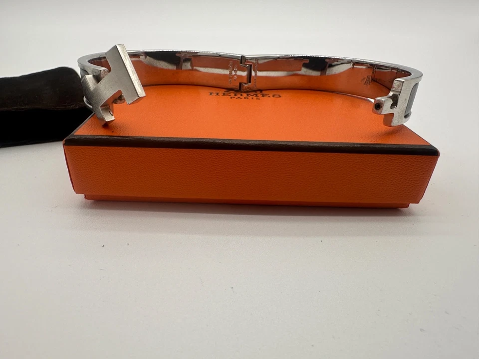 Pulseira masculina Hermès Clic HH - Imagem 4 de 4