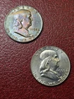 Benjamin Franklin Half Dollar Lot Of (2)