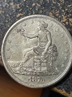 1875 S US 90% Silver Trade $1