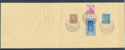 XE63369 Germany 1948 Cologne cathedral FDC used