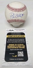 Paul Blackburn Signed Autographed Game Used Major League Baseball JSA COA B1