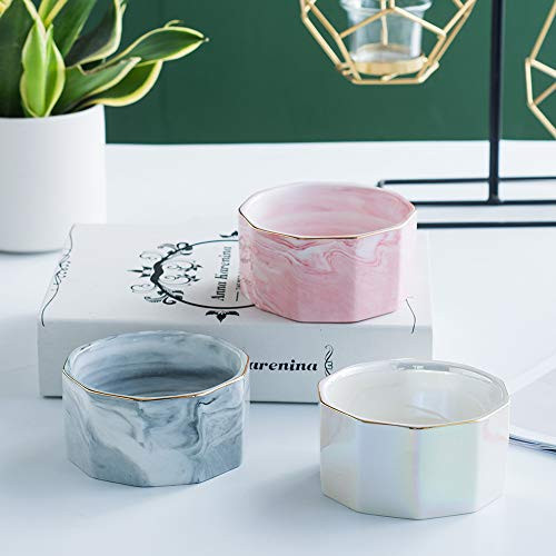 Paper Clip Holder Ceramic Marbling Paper Clip Dispenser for Desk Paper Clip - 第 2/7 張圖片
