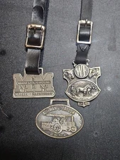 Lot Of 3 VINTAGE MINNEAPOLIS Moline, WELLS Fargo Altman And Taylor WATCH FOBs -