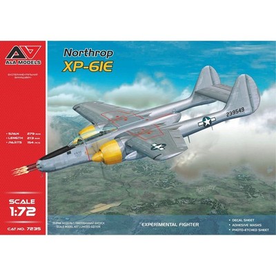 Northrop XP-61 E Experimental Escort Fighter Aicraft Plastic Model 1:72 AAM7235
