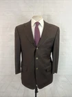 Ermenegildo Zegna Switzerland Men Brown 100% Wool Blazer 40S $4,895 Three Button