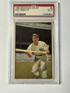 1953 Bowman Color #9 Phil Rizzuto PSA 5 HOF New York Yankees