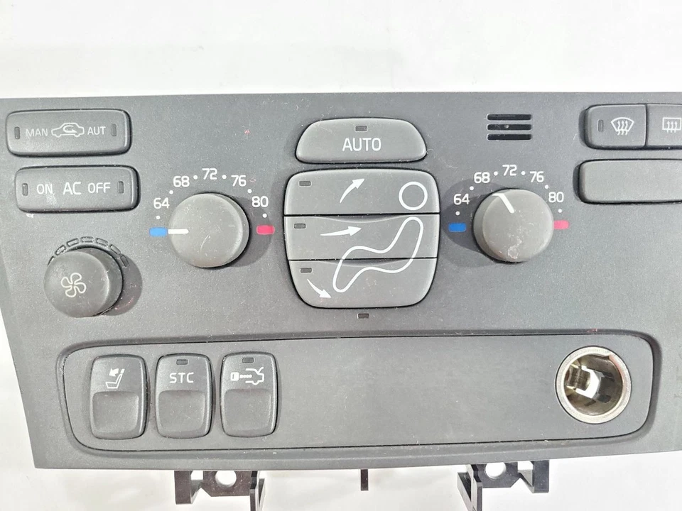 Volvo S60 2001 2008 OEM control de temperatura de CA con control de clima automático Foto 2 de 4