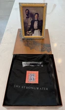 NEW Jay Strongwater Lorraine Stone Edge 4x6" Crystal Pearl Frame Yellow