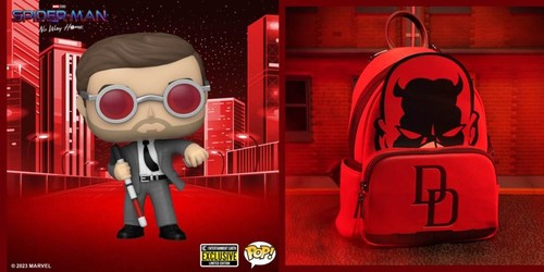 Loungefly Marvel Daredevil Backpack & Funko POP Matt Murdock EE Exclusives Set