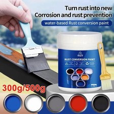 300/500g Weatherproof Rust Converter Paint for Metal Metallic Paint Black Safe