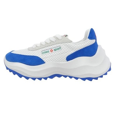 Casablanca Casa Sport ATLANTIS Mesh Low Cut Sneakers White Blue Used LIFE-0