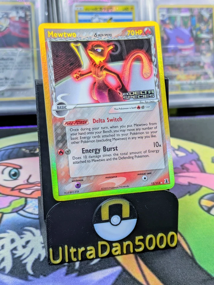 Mewtwo 12/113 EX Delta Species Reverse Holo Stamped Pokemon TCG - Image 3 of 4
