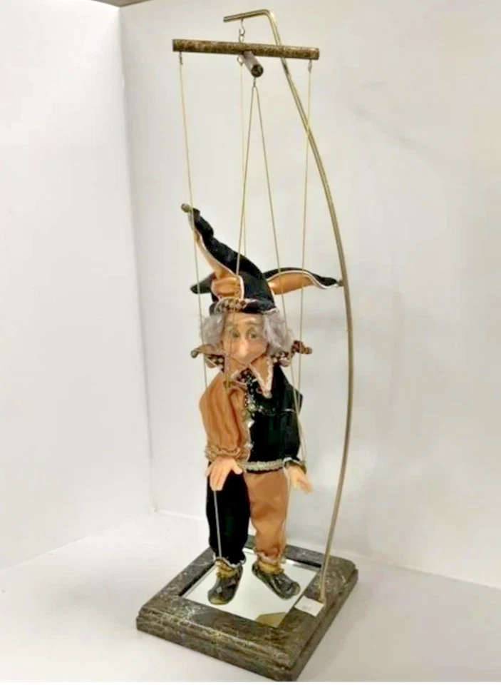 Кукла-марионетка ручной работы JKC 2003 — фигурка Шута — 22 дюйма — Artisan Crafted — Mi - Изображение 2 из 4