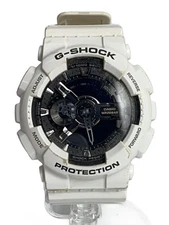 CASIO◆Quartz watch/G-SHOCK/digital analyzer/WHT