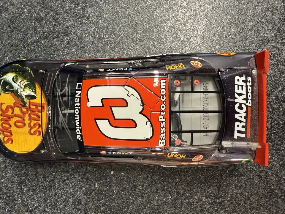 Bajo Ty Dillon Pro Shop 2014 autografiado 1/24 color nacional cromado *sin caja* Foto 3 de 4