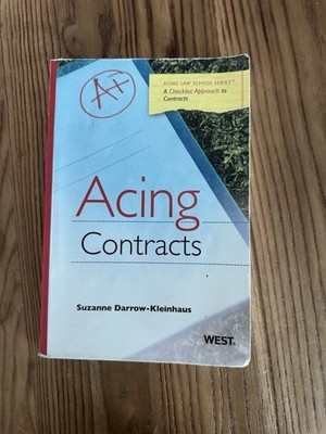 Contracts Books Bundle (Acing Contracts and Contract Law; Selected Source Mats)