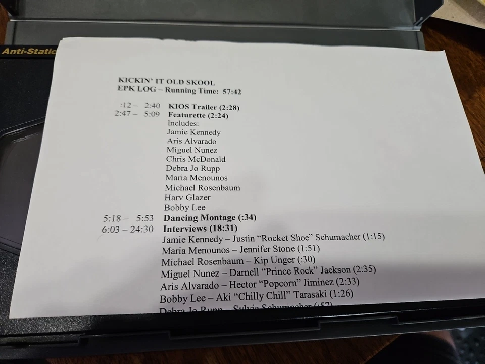 Kit de prensa electrónica Kickin It Old Skool Betacam SP Jamie Kennedy Maria Menounos Foto 4 de 4