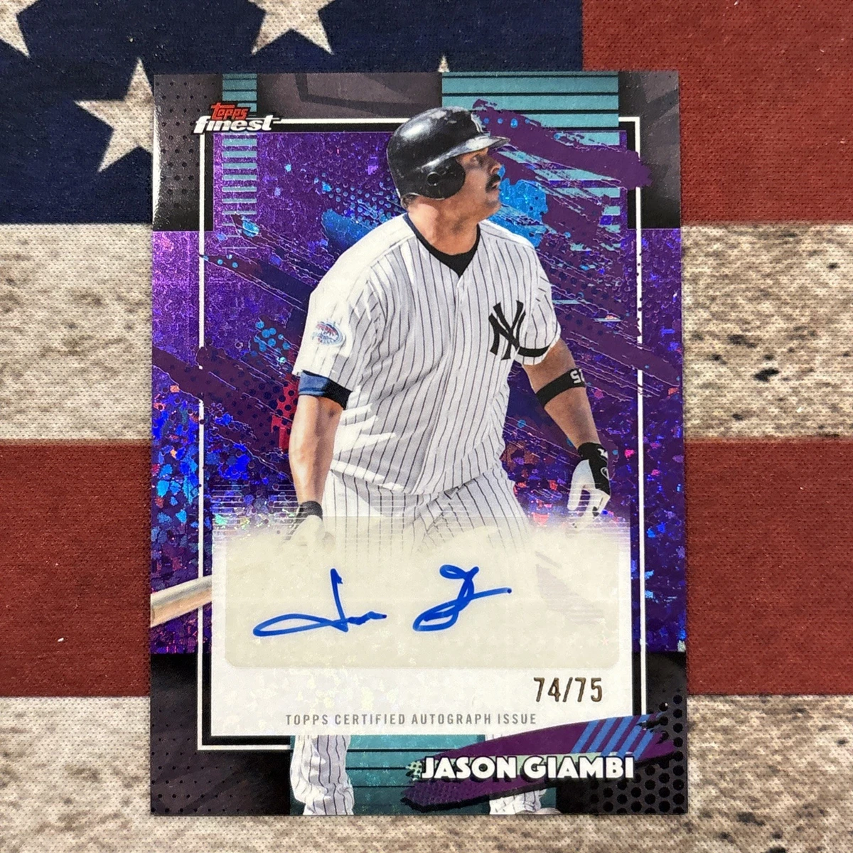 Jason Giambi Baseball Autographed Sports Trading Cards