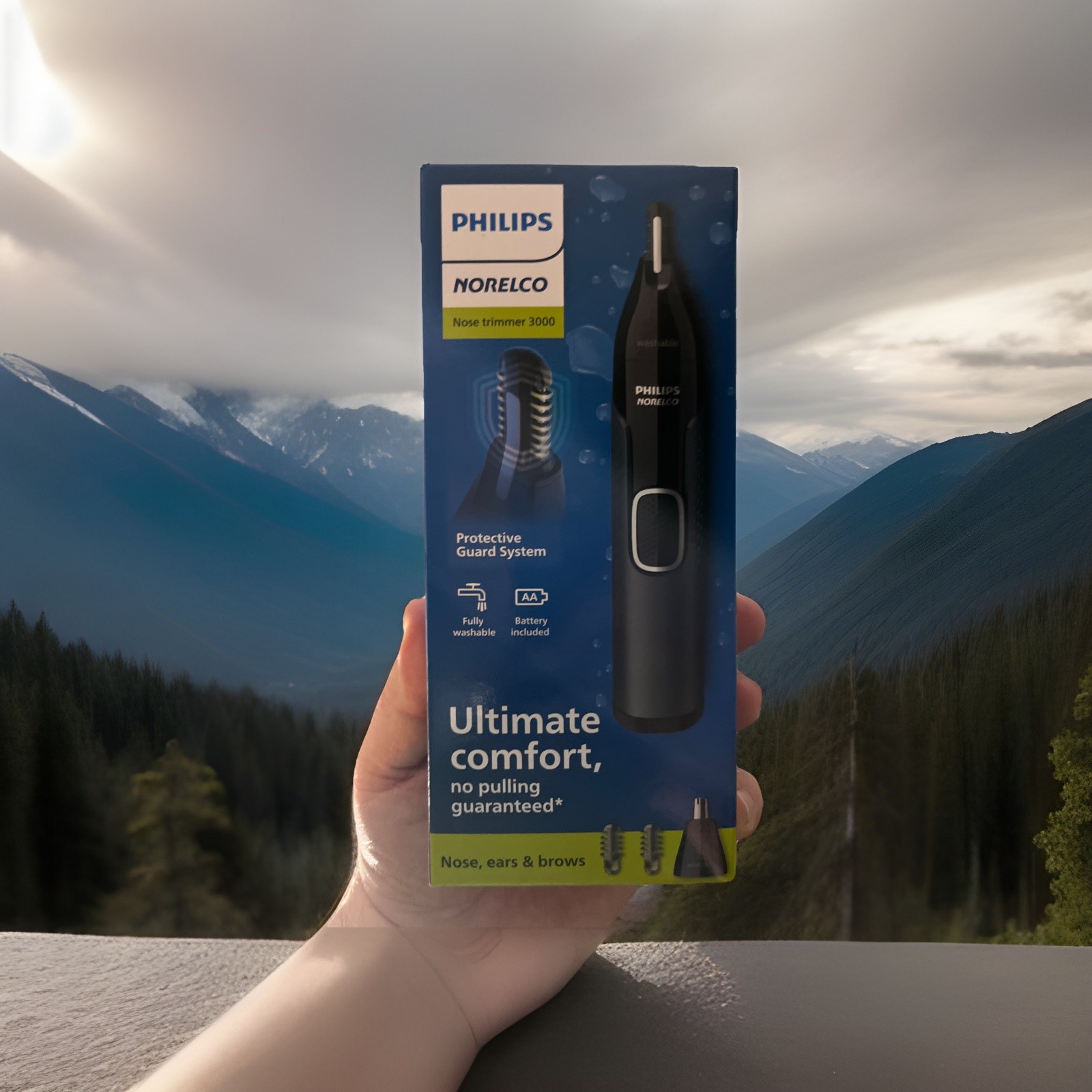 PHILIPS NORELCO Nose Trimmer 3000 Style NT3600/62, NEW in Bo