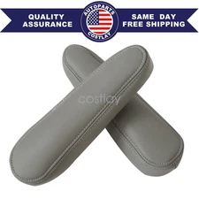 For 2004-2010 INFINITI QX56 Gray Vinyl Driver & Passenger Seat ARMREST Covers