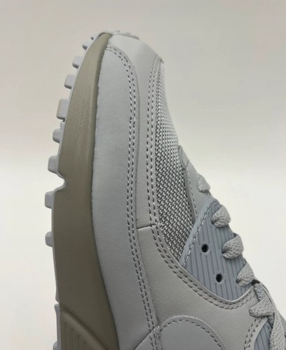 Nike Air Max 90 Trainers UK9 Mens Wolf Grey Sports Shoes Running Gym Training - Picture 12 of 15