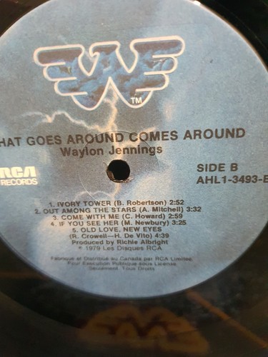 Waylon Jennings - What Goes Around Comes Around, LP, (Vinyl) - Picture 5 of 6