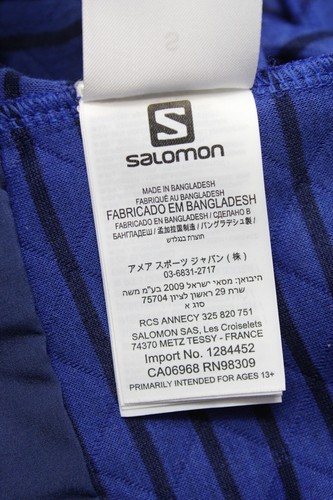 SALOMON Advanced Skin Warm Hoodie Donna SMALL Con Zip Completa E Tasche Blu - Foto 15 di 15