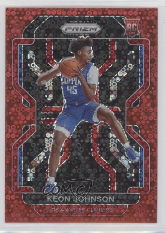 2021-22 Panini Prizm Red Fast Break Prizm /100 Keon Johnson #326 Rookie RC