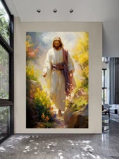 Jesus Painting Landscape Print Art Canvas Poster Home Wall Decor
