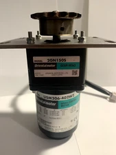 Used Oriental USM206-402W2 DC Motor with 2GN150S Parallel Shaft Gear Head 