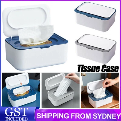 Wipes Dispenser Box Wet Baby Holder Wipes Tissue Storage Case With Lid Supplies - image 1 of 4