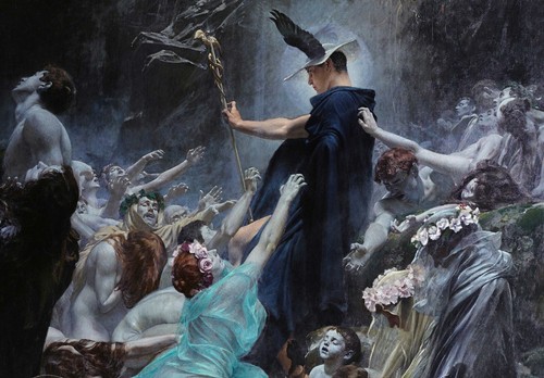 The Souls At The Acheron by Adolf Hirémy-Hirsch Giclée Canvas Print - Multi-Size - Picture 7 of 10