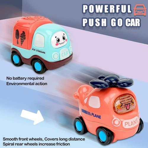 Baby Toy for 1 Year Old Boy | 7 Set Push and Go Cars Toy with Play Mat/Storage B - Picture 4 of 12