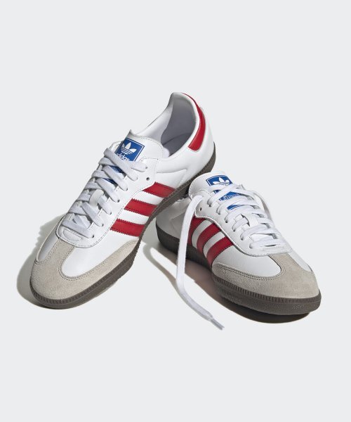 adidas Samba ホワイト/レッド スニーカー adidas SAMBA OG 