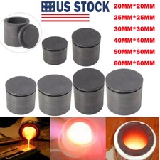 20/25/30/40/50/60mm Graphite Ingot Crucible Mould Melting Casting Refining USA