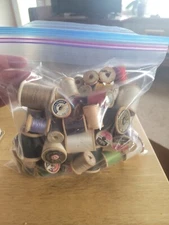 Assorted Lot of Vintage Wooden Thread Spools! 2Lbs Worth .