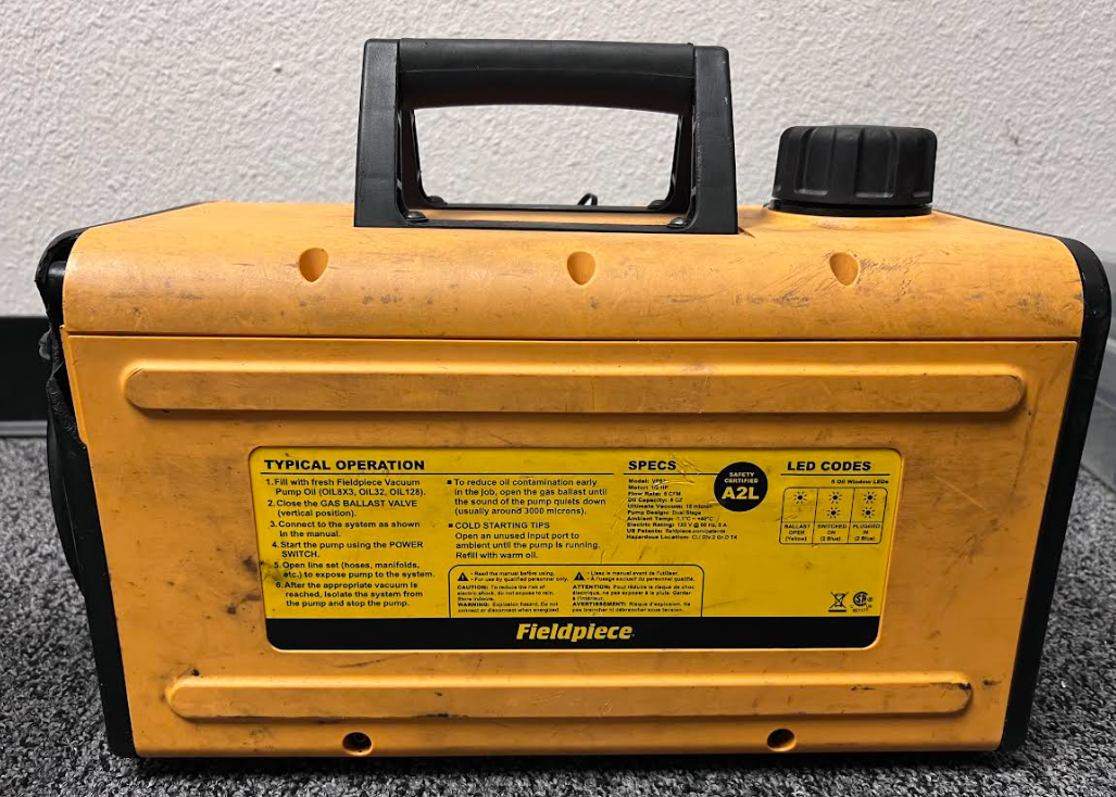 Fieldpiece VP67 6 CFM Dual Stage Vacuum Pump 872641004828 eBay