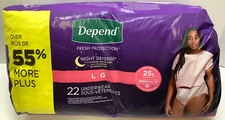 Depend Night Defense Women, Large, 22 Total Pairs, Ships Free!